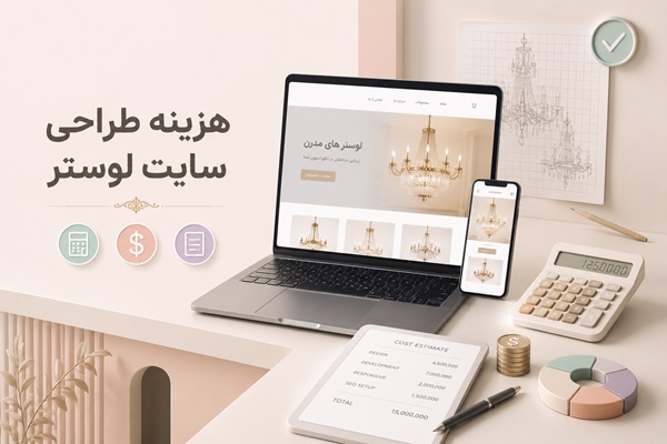 قیمت طراحی سایت لوستر